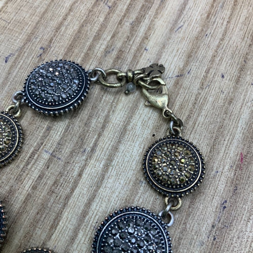 Lucky Brand Silver & Gold Tone Semi Precious Stone Bracelet - Picture 5 of 6